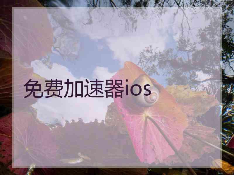 免费加速器ios