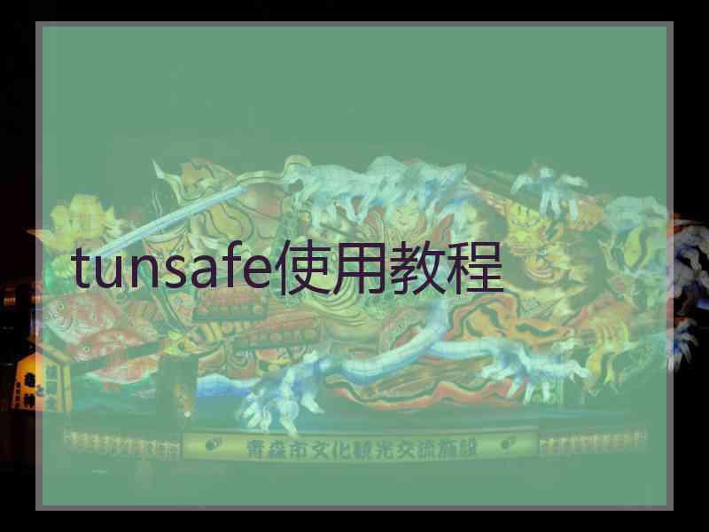 tunsafe使用教程