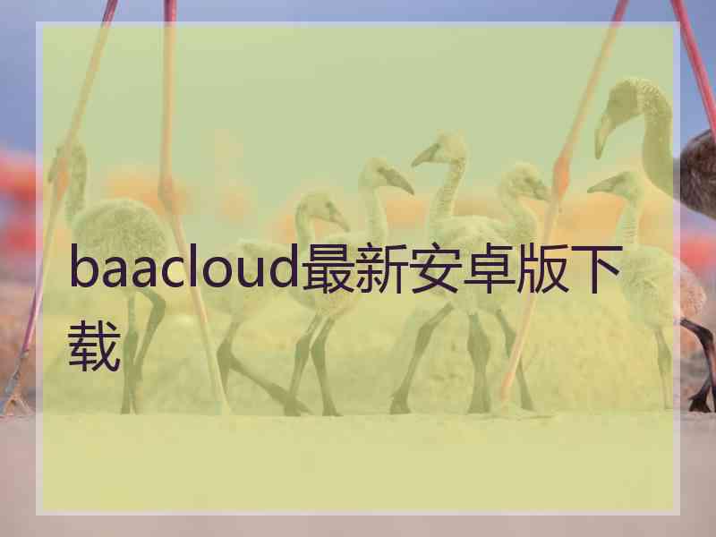 baacloud最新安卓版下载