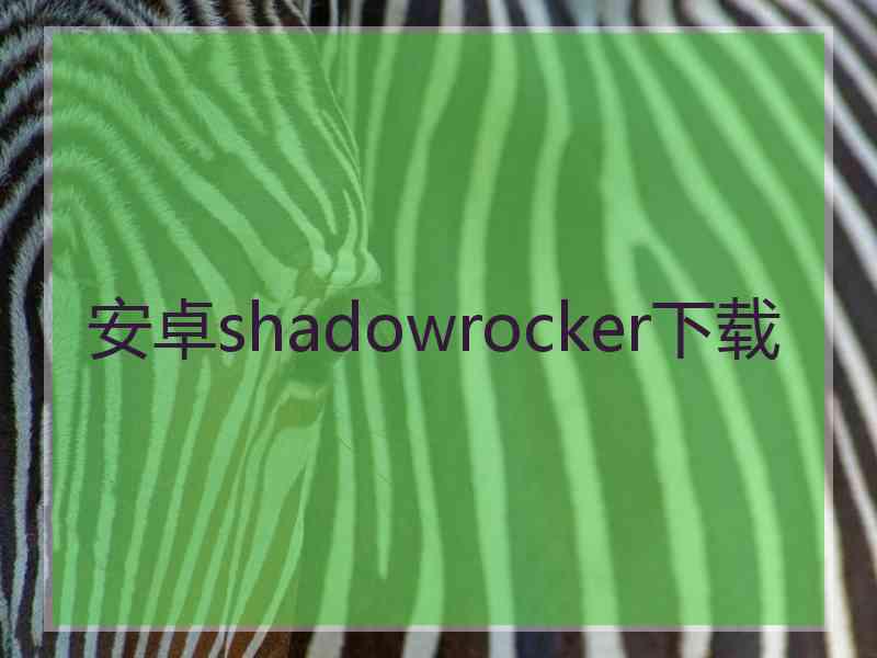 安卓shadowrocker下载