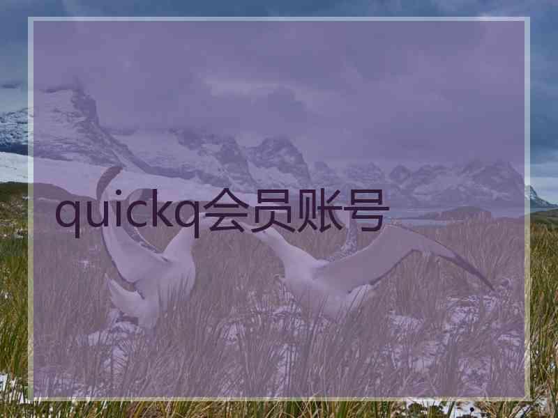 quickq会员账号