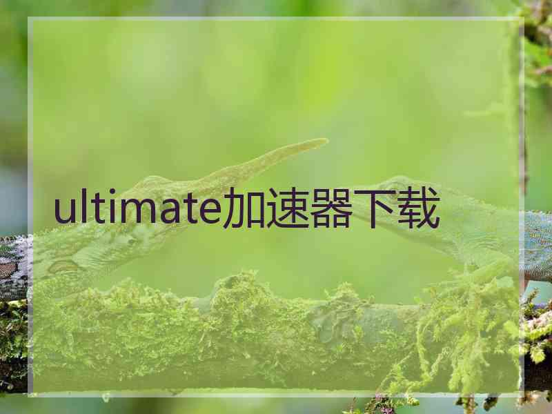 ultimate加速器下载