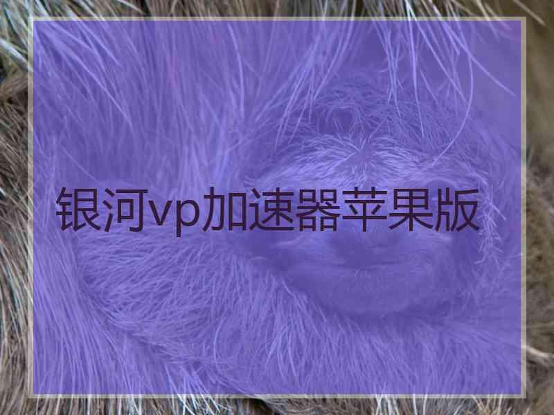 银河vp加速器苹果版