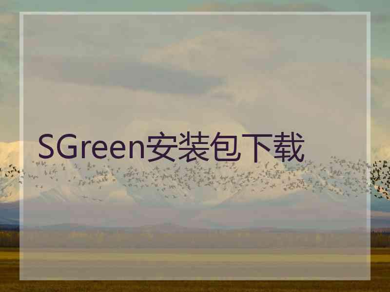 SGreen安装包下载