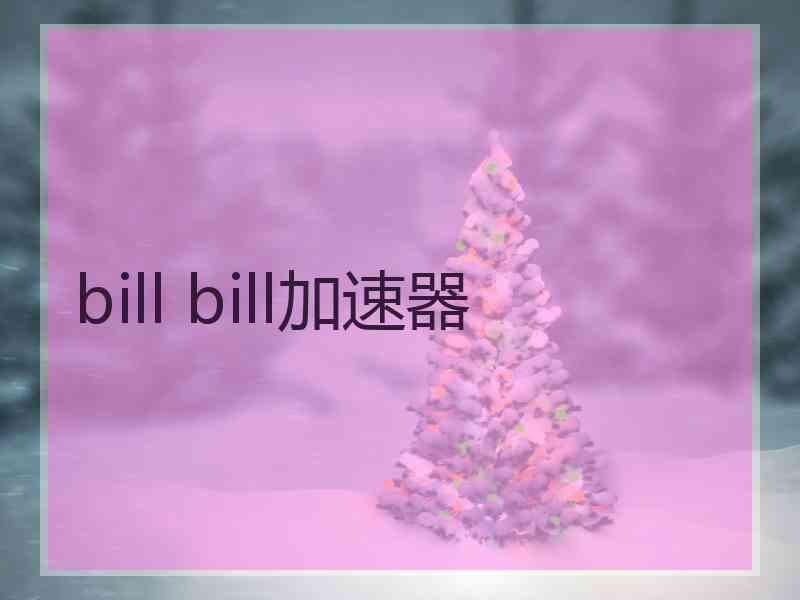 bill bill加速器