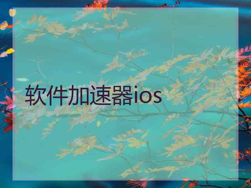 软件加速器ios