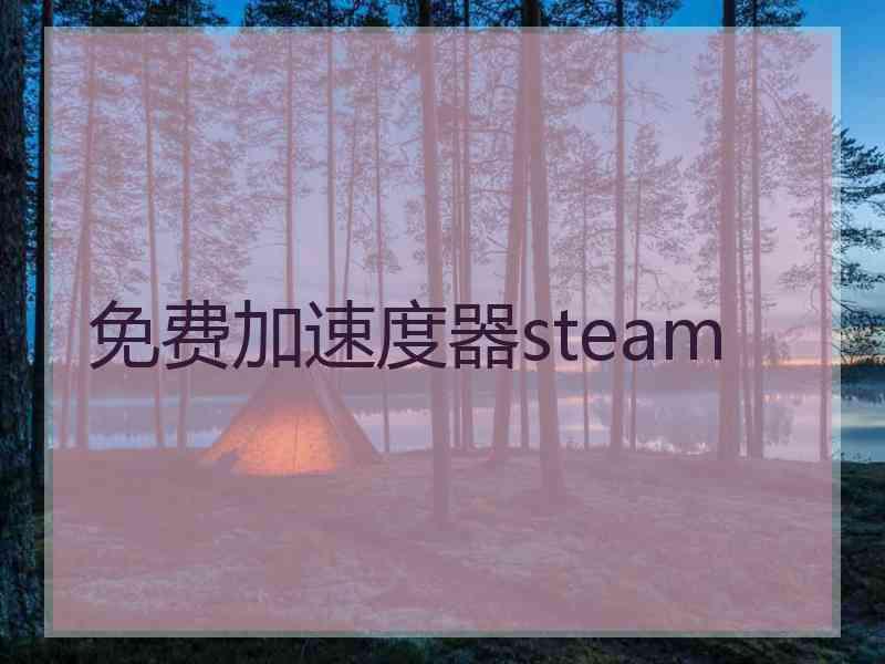 免费加速度器steam