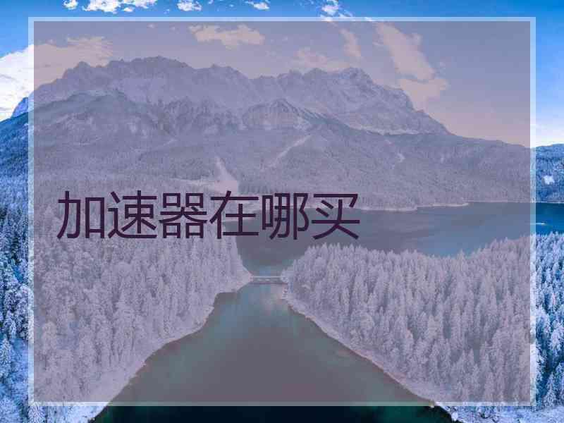 加速器在哪买