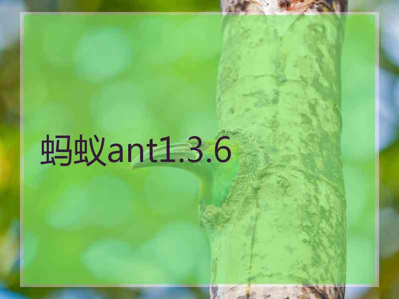 蚂蚁ant1.3.6