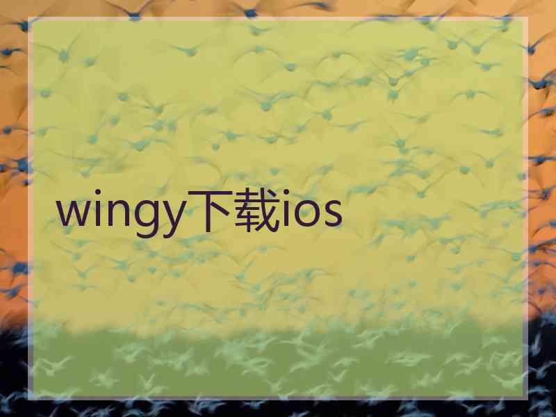 wingy下载ios