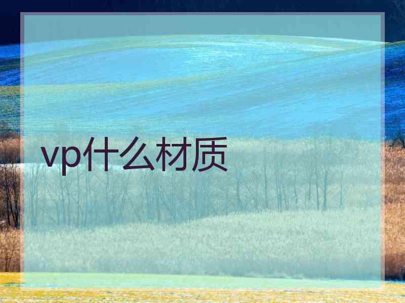 vp什么材质