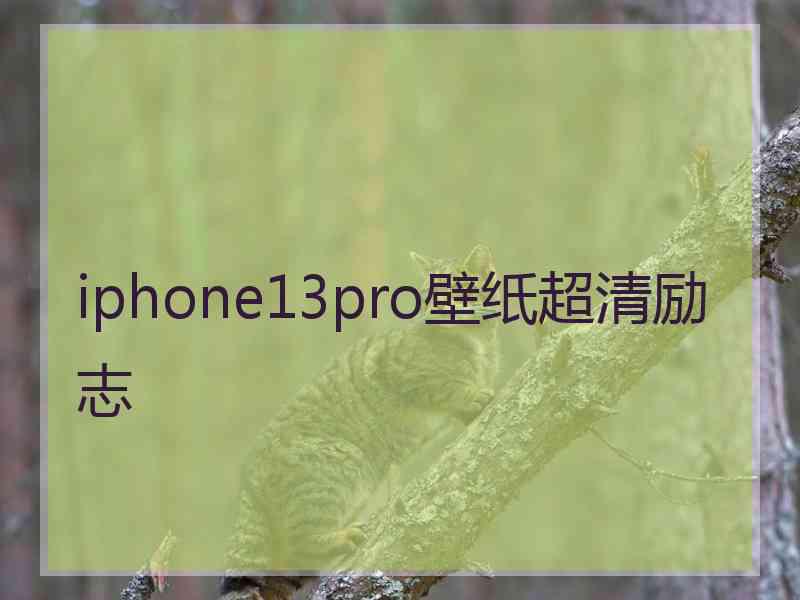 iphone13pro壁纸超清励志