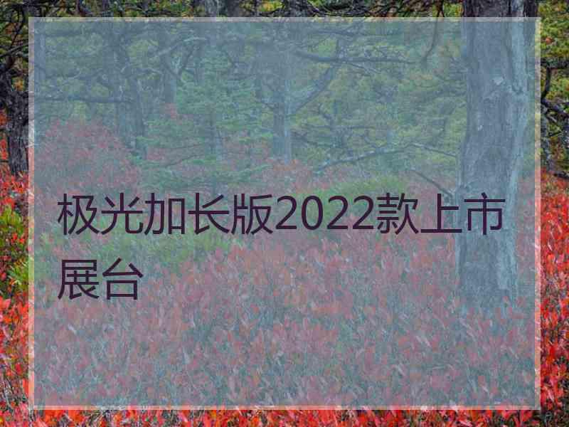 极光加长版2022款上市展台