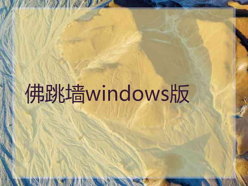 佛跳墙windows版