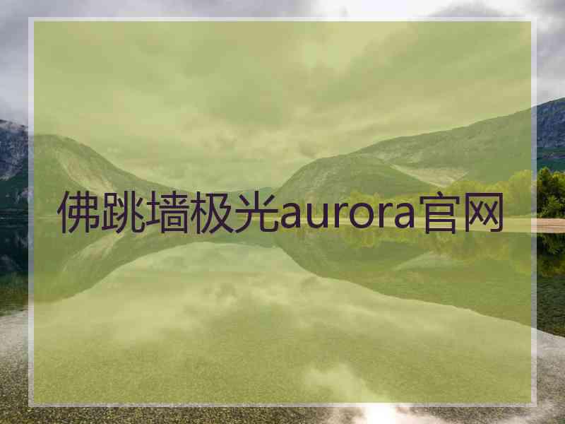 佛跳墙极光aurora官网