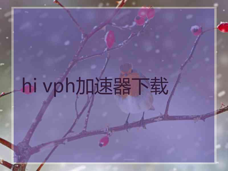 hi vph加速器下载