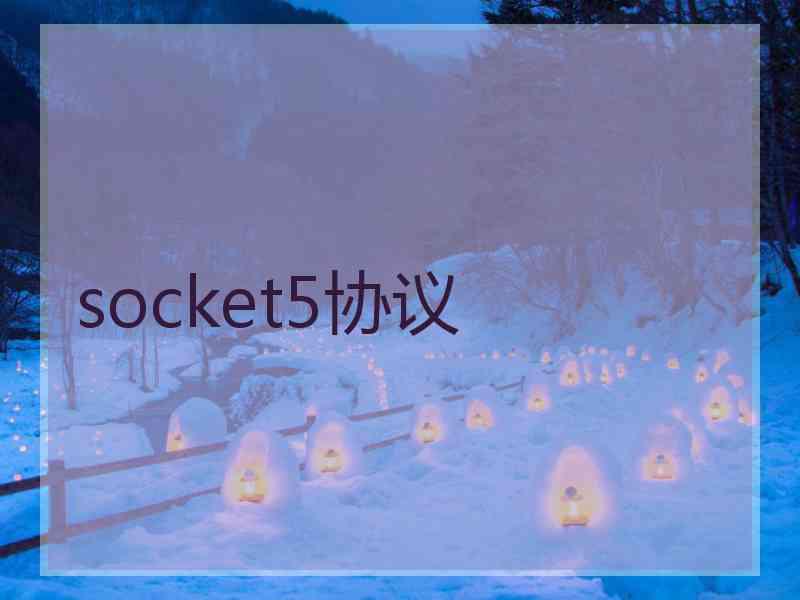 socket5协议