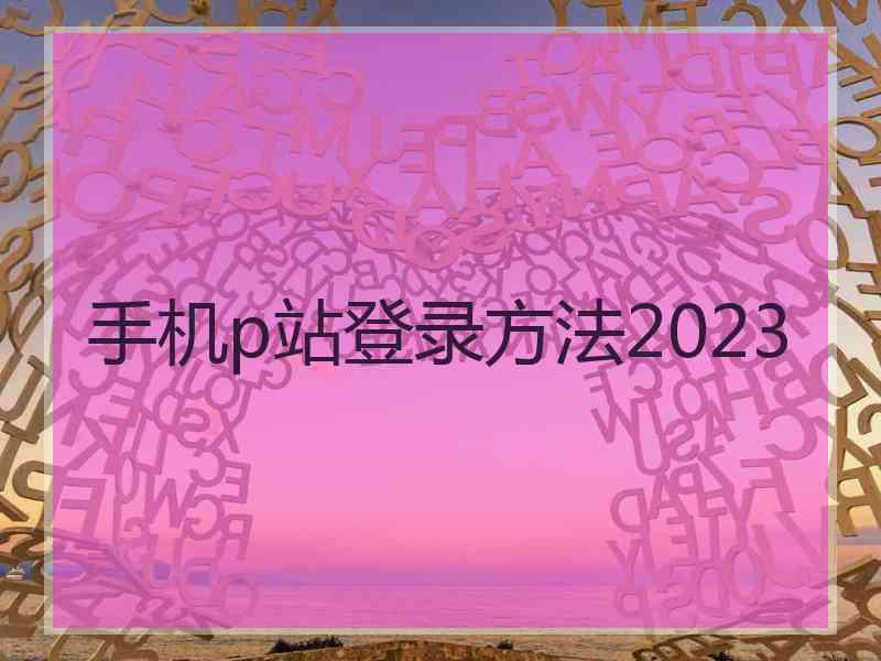 手机p站登录方法2023