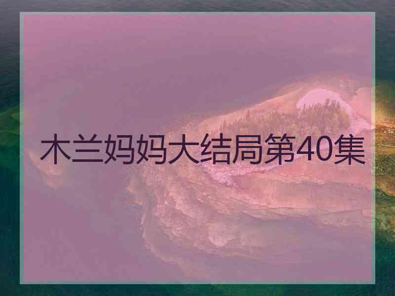 木兰妈妈大结局第40集