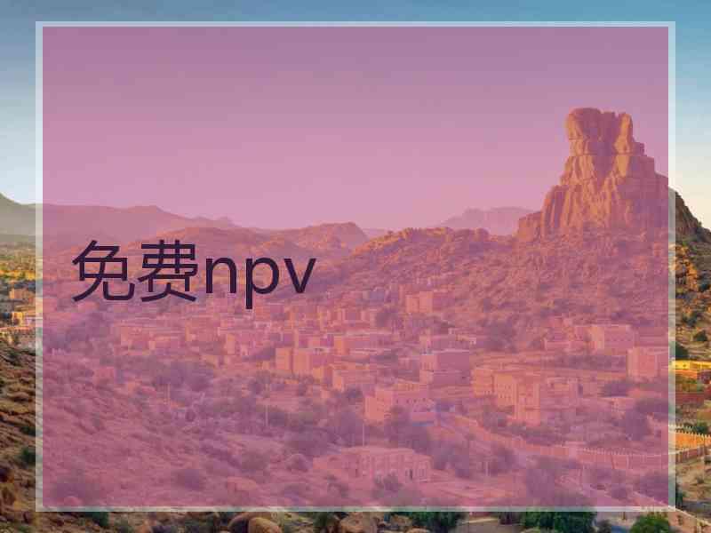 免费npv