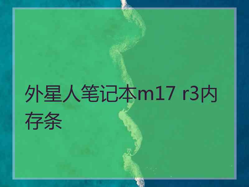 外星人笔记本m17 r3内存条