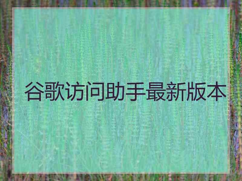 谷歌访问助手最新版本