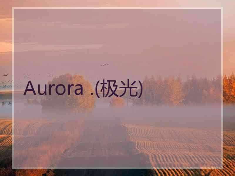 Aurora .(极光)