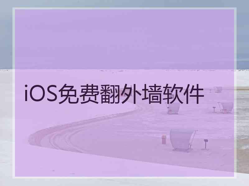 iOS免费翻外墙软件