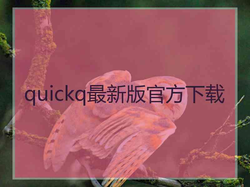 quickq最新版官方下载