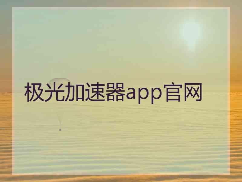 极光加速器app官网