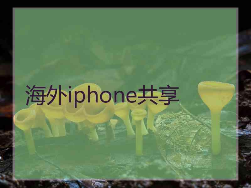 海外iphone共享