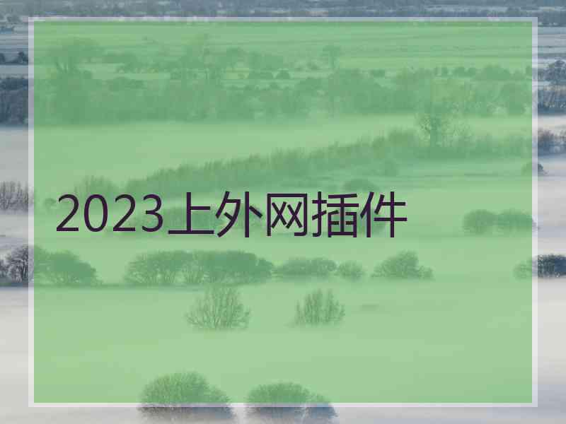 2023上外网插件