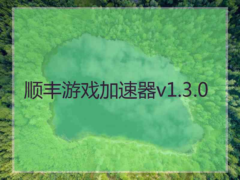 顺丰游戏加速器v1.3.0