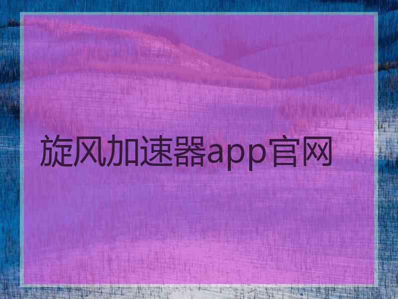 旋风加速器app官网