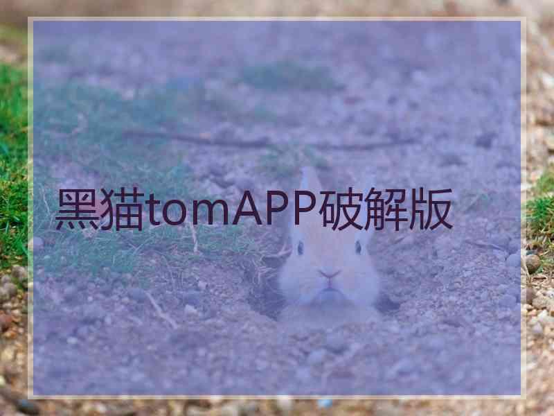 黑猫tomAPP破解版