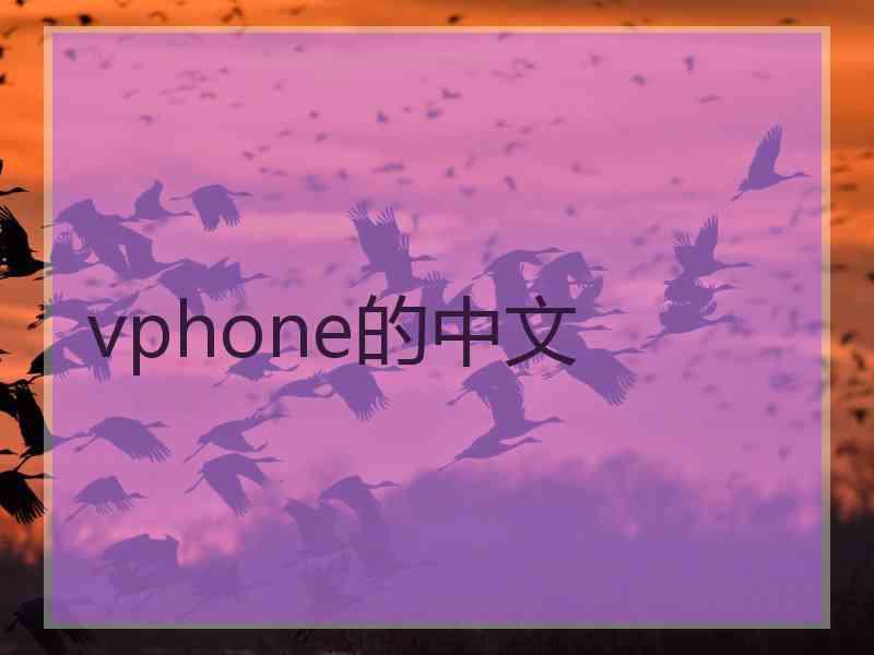 vphone的中文