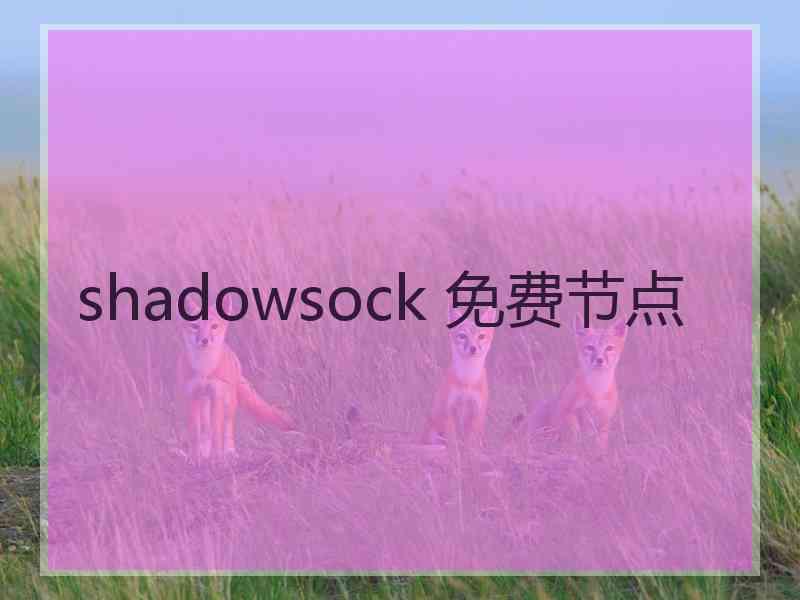 shadowsock 免费节点