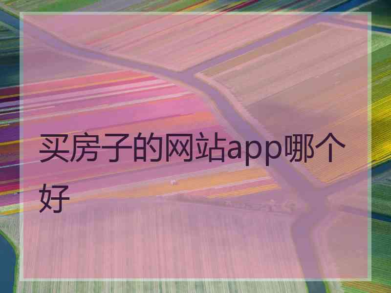 买房子的网站app哪个好