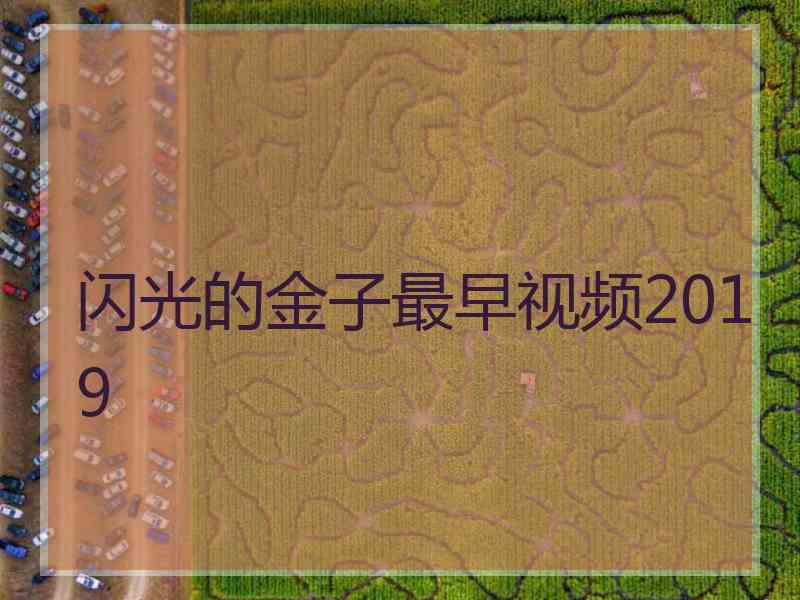 闪光的金子最早视频2019