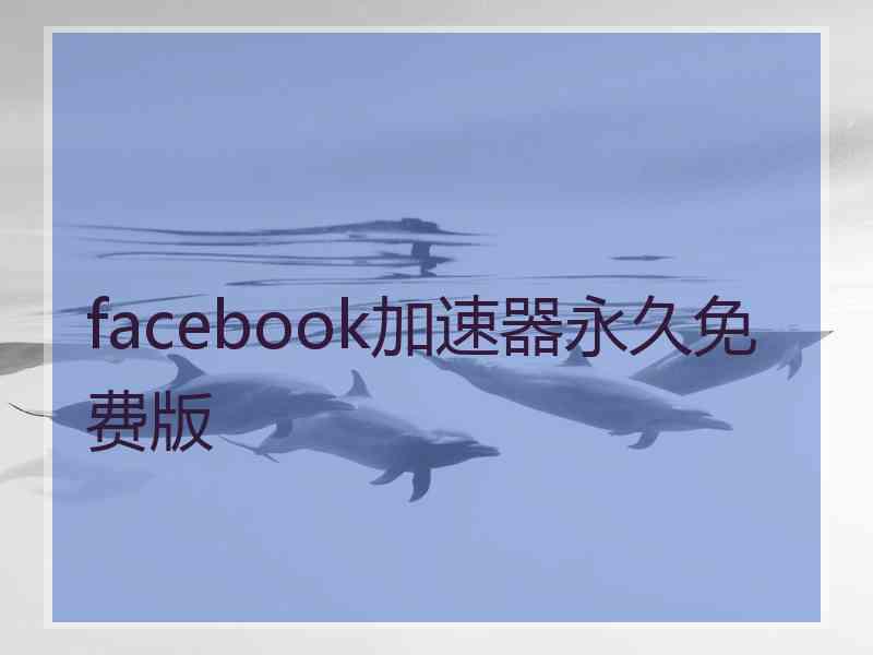 facebook加速器永久免费版