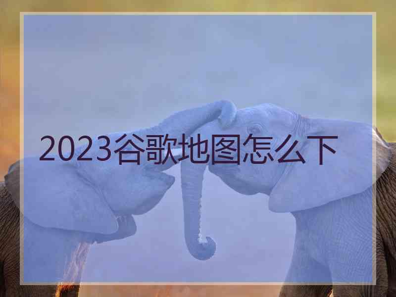 2023谷歌地图怎么下