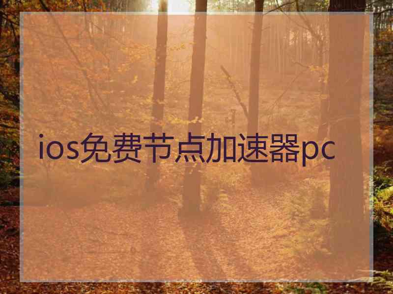 ios免费节点加速器pc