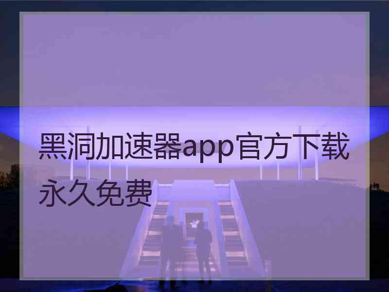 黑洞加速器app官方下载永久免费