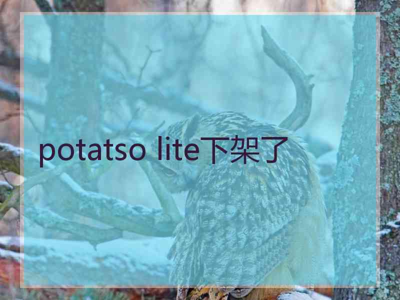 potatso lite下架了