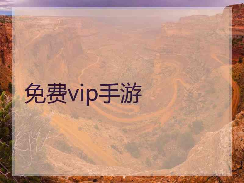 免费vip手游