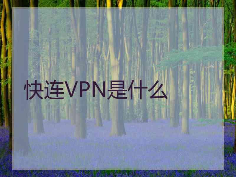 快连VPN是什么