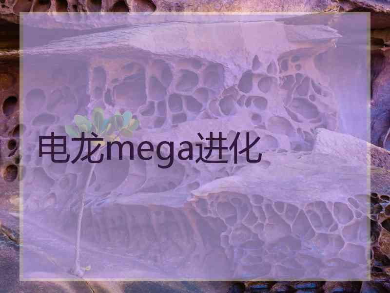 电龙mega进化