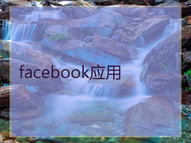 facebook应用