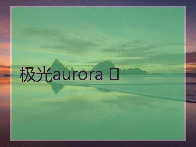 极光aurora ✨