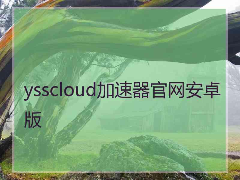 ysscloud加速器官网安卓版